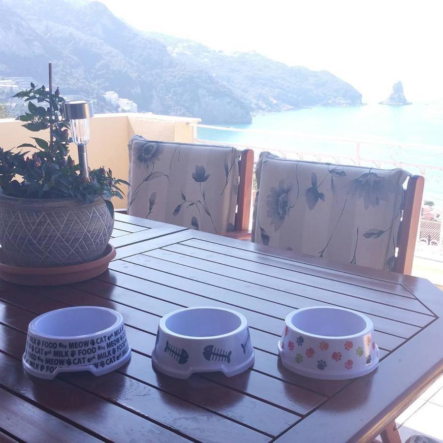 Natalia Apartment B With Panoramic Sea Views Of Agios Gordios Bay Zewnętrze zdjęcie