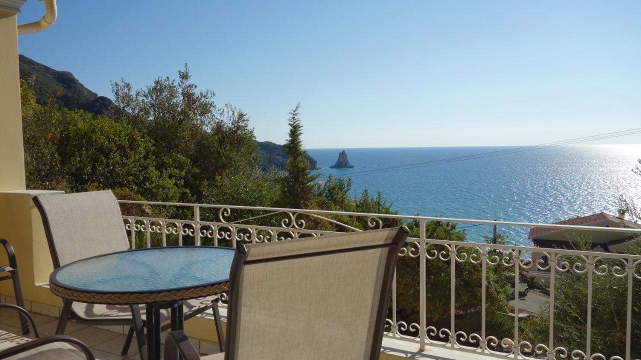 Natalia Apartment B With Panoramic Sea Views Of Agios Gordios Bay Zewnętrze zdjęcie