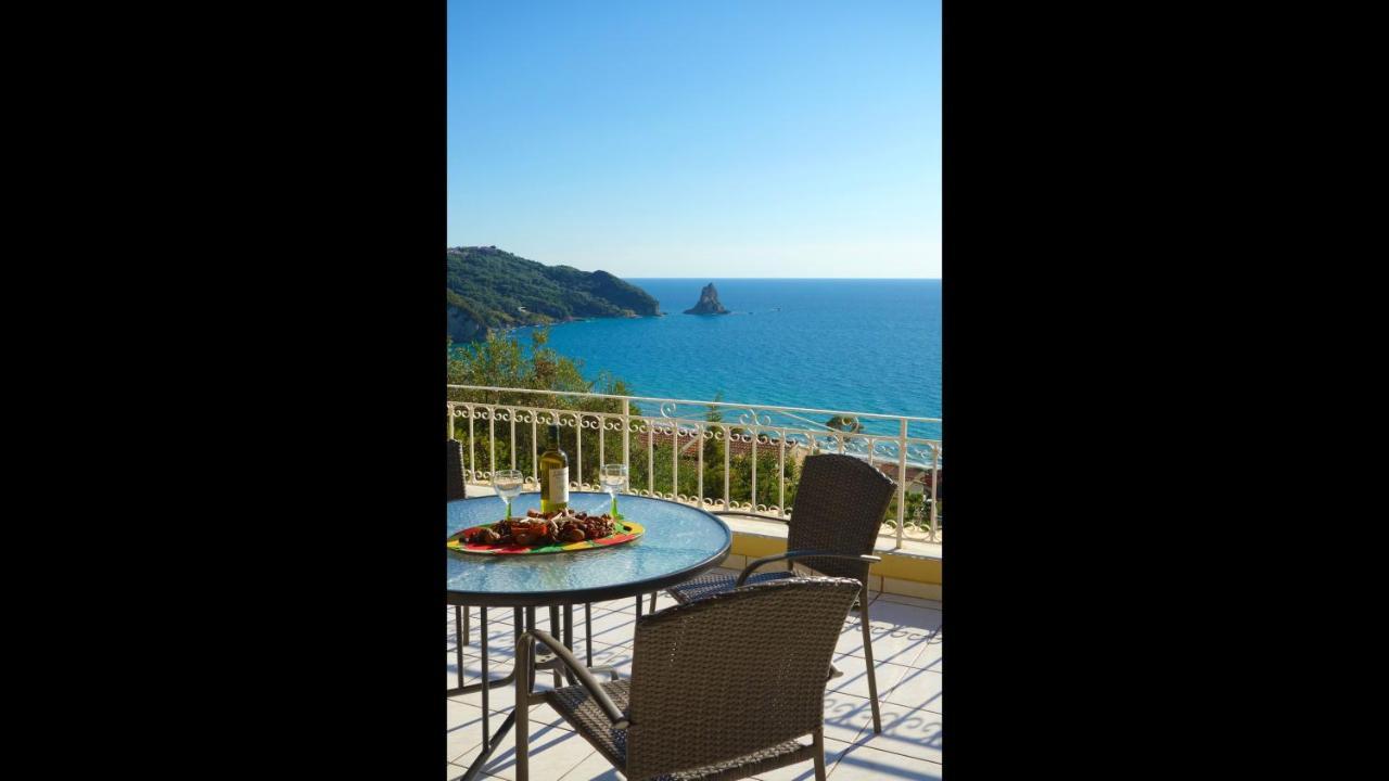 Natalia Apartment B With Panoramic Sea Views Of Agios Gordios Bay Zewnętrze zdjęcie